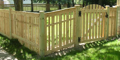 Semi-private cedar fencing by Elyria  Fence