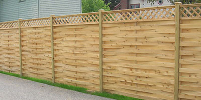 Basketweave Fencing by Elyria Fence