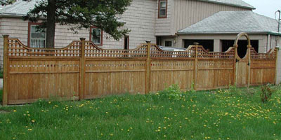 Cedar Privacy Fence Designs by Elyria Fence