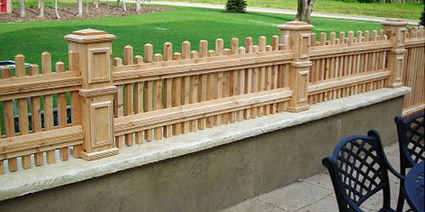 Good Neighbor Cedar Picket Fencing built by Elyria Fence