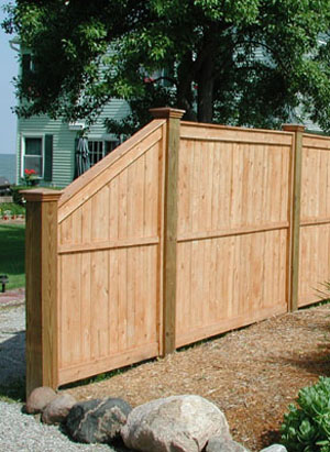 Wooden Privacy Fence by Elyria Fence  Company