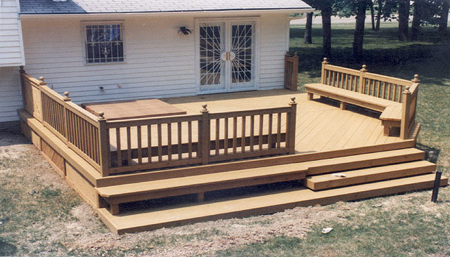 Decks with Built in Hot Tubs