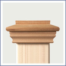 Redwood Decorative Post Cap