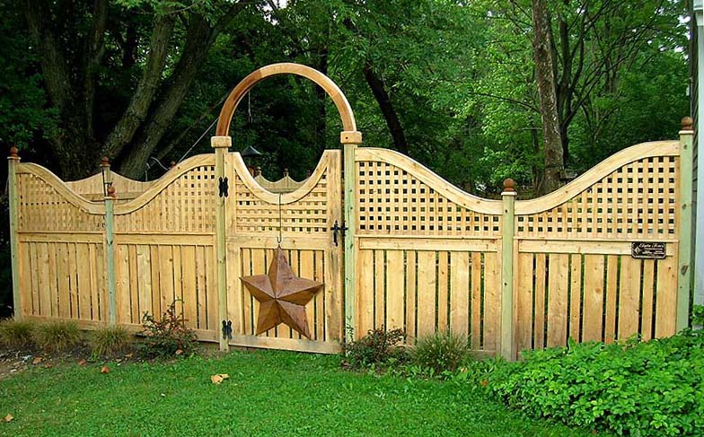 Wood Lattice Panels Fence Wood Fence With Lattice Top