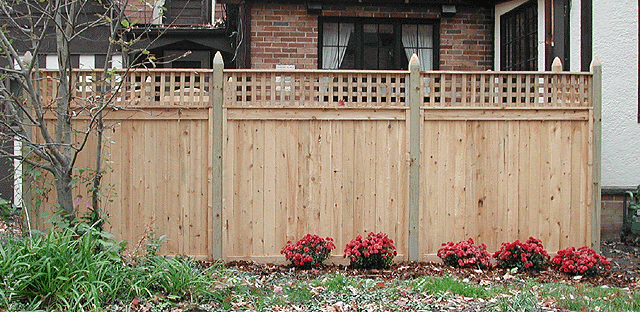 Fence With Lattice