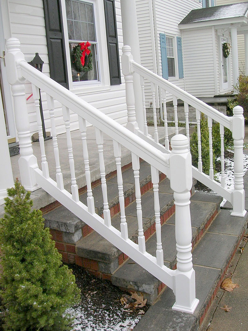 Vinyl Porch Railing by Elyria Fence