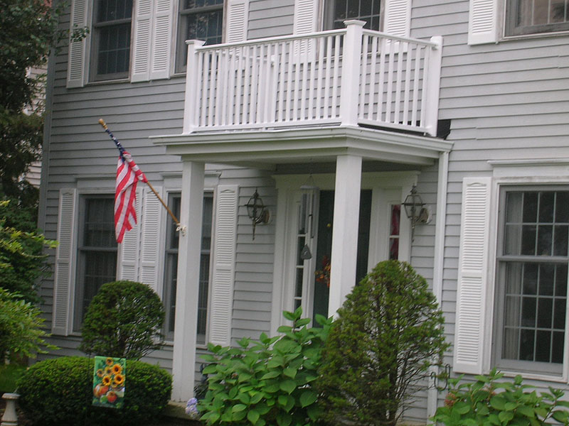 Vinyl Balcony Railing by Elyria Fence