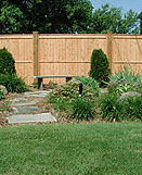wood privacy fence 