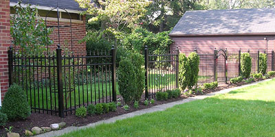 Ornamental Aluminum Iron Arched Gate by Elyria Fence