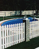 spaced white cedar wooden modern fence by elyria fence