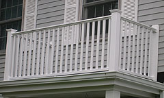 Vinyl Balcony Railing by Elyria Fence