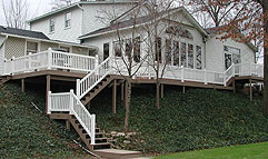 wood pergola with square lattice by elyria fence