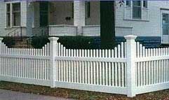 Vinyl Boston Picket Fence by Elyria Fence