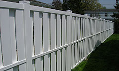 Vinyl Shadow Box  Fence By Elyria Fence