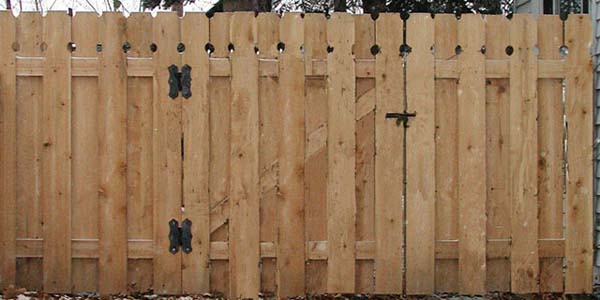 Cedar Shadowbox Privacy Fence by Elyria Fence Company