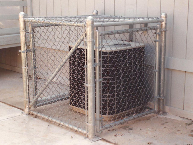 chain link fence cage