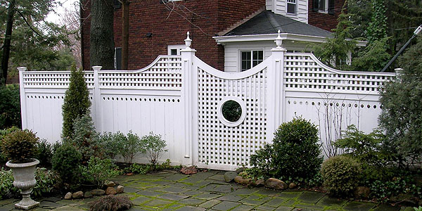 Good Neighbor Cedar Privacy Fencing with lattice by Elyria Fence