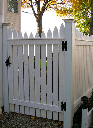 Wooden Picket Fencing by Elyria Fence Company