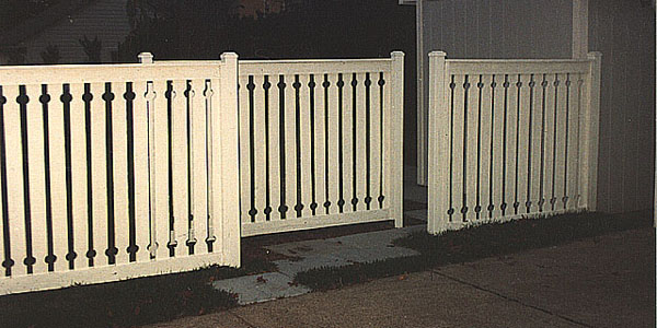 Good Neighbor Cedar Spaced Fencing with holes top and bottom by Elyria Fence