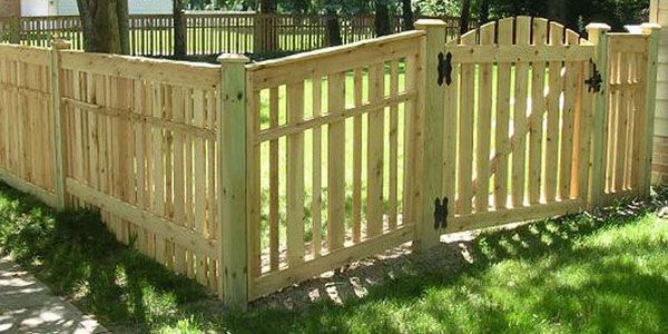 Good Neighbor Cedar Semi-Privacy Fencing by Elyria Fence