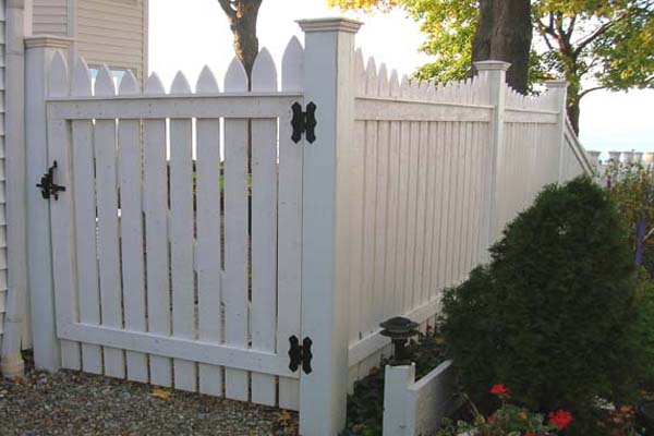 Good Neighbor Cedar Picket Fencing by Elyria Fence