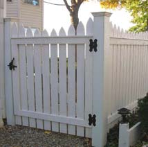 spaced picket gate by elyria fence