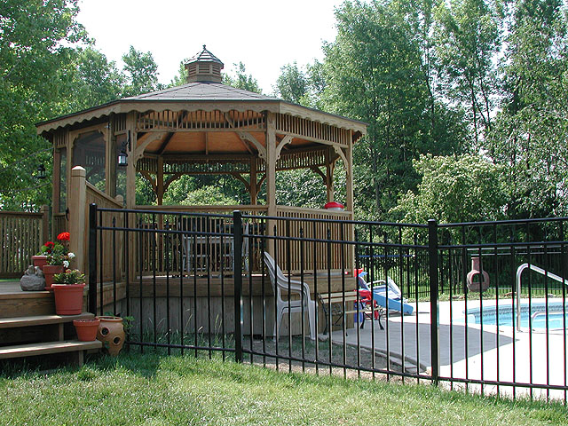 Ornamental Aluminum/Wrought Iron Fence by Elyria Fence