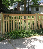 spaced wood fence by elyria fence