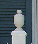 redwood finial urn